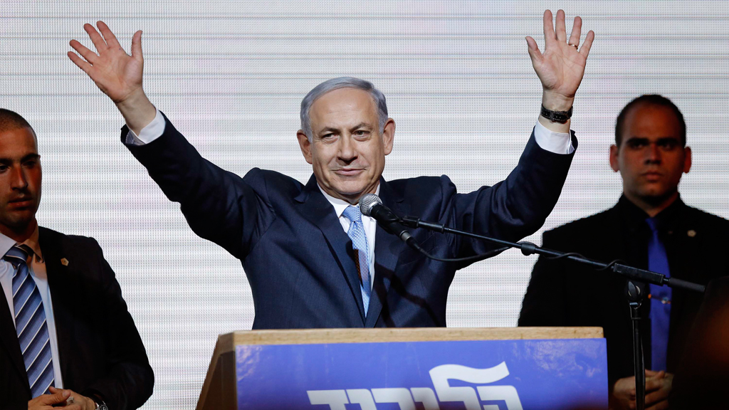 Israeli Prime Minister Benjamin Netanyahu at an election campaign event in Tel Aviv on 18.03.2015 (photo: Reuters/Amir Cohen)