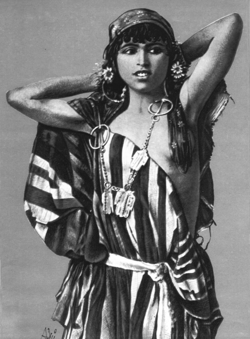 Rudolf Lennerts "Bédouine tunisienne" (um das Jahr 1910); Quelle: Lehnert &amp; Landrock, Kairo