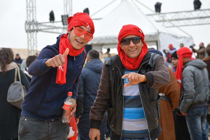 Festival-goers at "Les Dunes Electroniques" (photo: Jannis Hagmann)