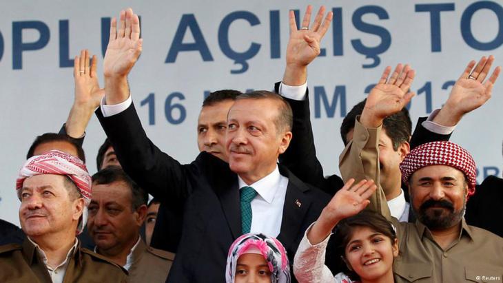 Barzani and Erdogan in 2013 (photo: Reuters)