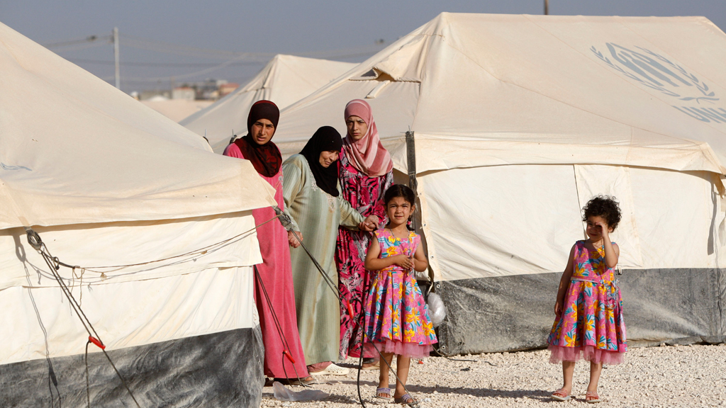 Frauen mit ihren Kindern im Flüchtlingscamp Zaatari in Jordanien. Foto: Getty Images