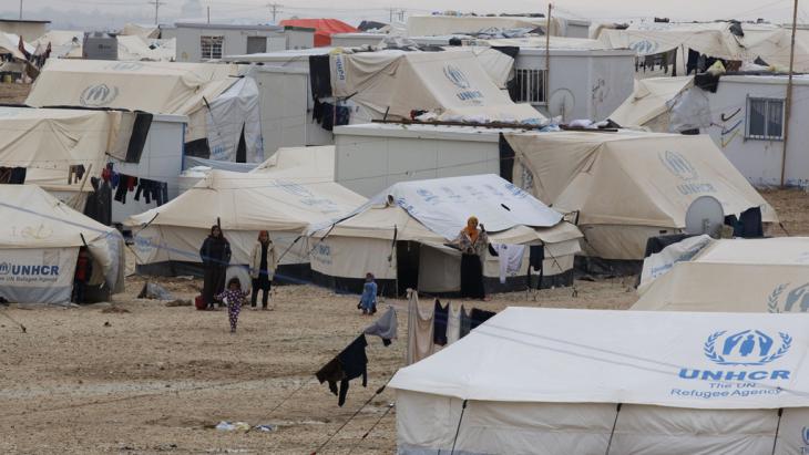 Refugee camp in Zaatari, Jordan (photo: Getty Images/AFP/K. Mazraawi)