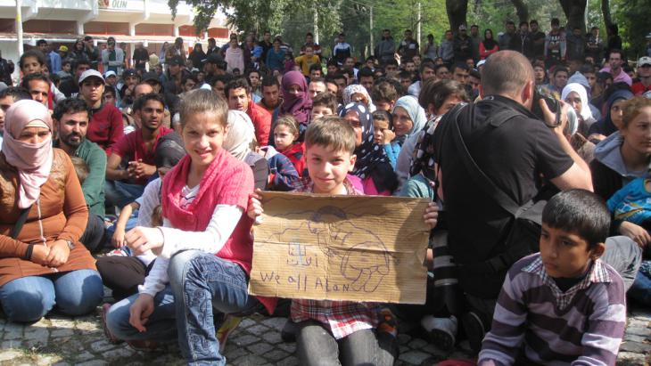 Refugees in the Turkish town of Edirne (photo: Kürsat Akyol)
