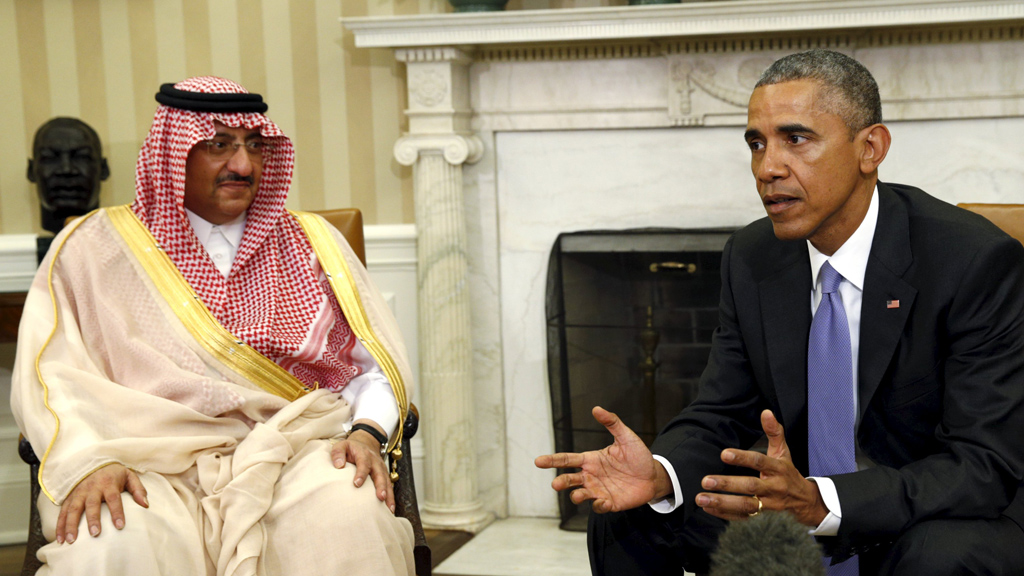Der saudische Kronprinz Mohammed bin Nayef zu Besuch bei Barack Obama im Weißen Haus; Foto: Reuters/K. Lamarque