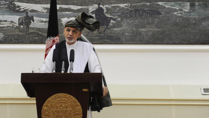 Afghanistan’s president Ashraf Ghani (photo: picture-alliance/dpa/J. Jalali)