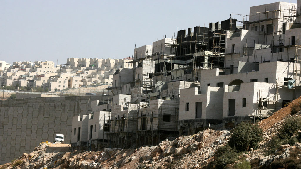 Siedlungsbau bei Bethlehem im Westjordanland; Foto: picture alliance/dpa