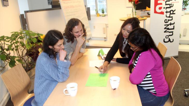 CrossCulture interns at the Institut fur Auslandsbeziehungen (ifa) in Stuttgart (photo: Juliane Pfordte)