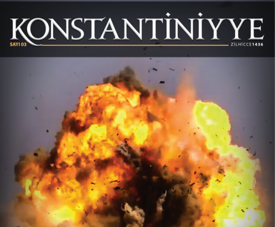 Cover of the IS Turkish magazine "Konstantiniyye"