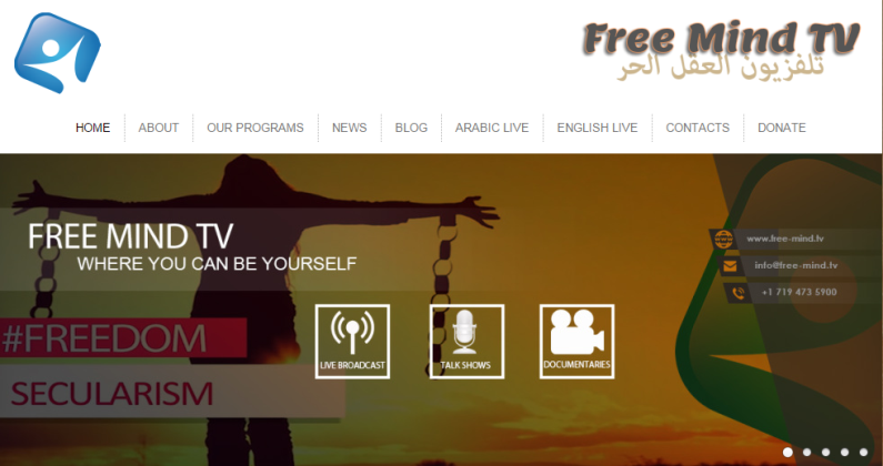 Free Mind TV, an online channel edicated to criticising the foundations of Islam and Christianity (source: Free Mind TV)
