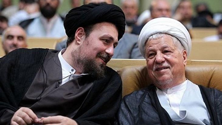 Hassan Khomeini (l.) and Ali Akbar Hashemi Rafsanjani (photo: Tasnim)