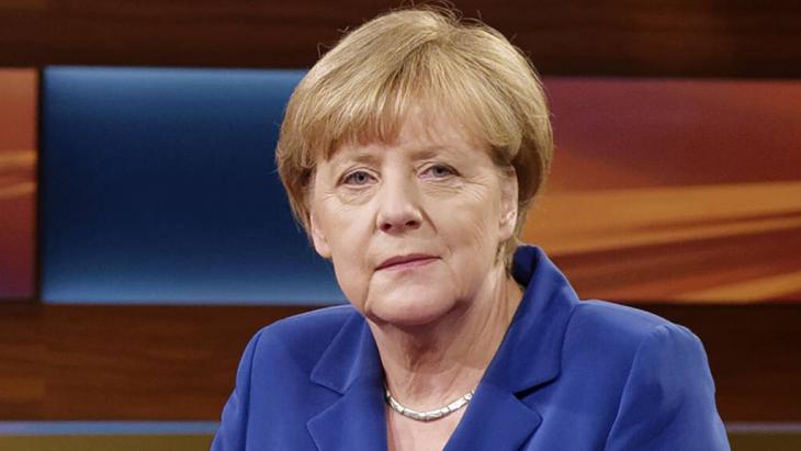 Angela Merkel on ″Anne Will″, an ARD political discussion programme (photo: Imago/j. Heinrich)
