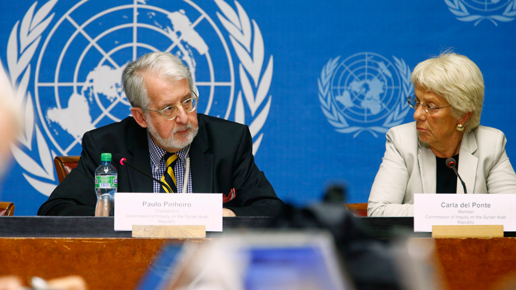 UN-Kommission stellt Bericht zu Kriegsverbrechen in Syrien vor; Foto: Reuters