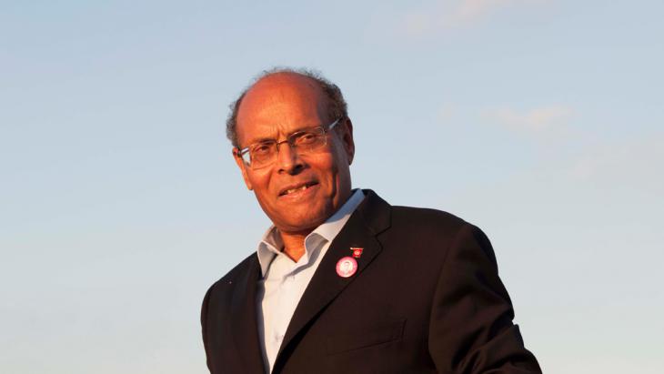 Former president of Tunisia, Moncef Marzouki (photo: Sarah Mersch/DW)