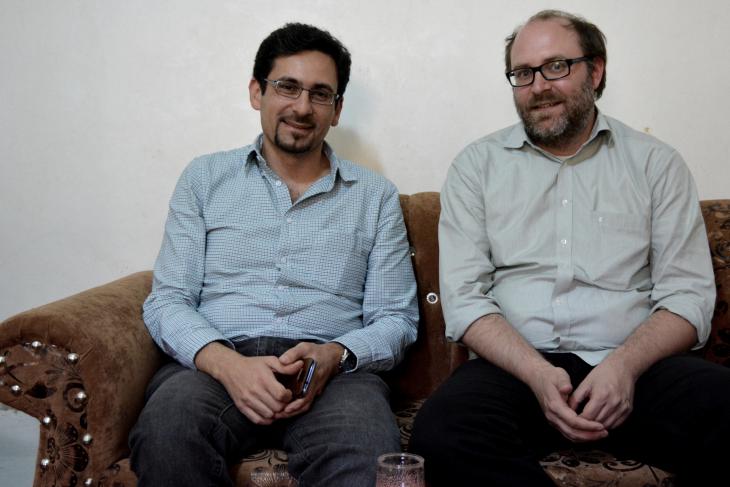 Andre Bank (right) and Yazan Doughan (photo: Jannis Hagmann)