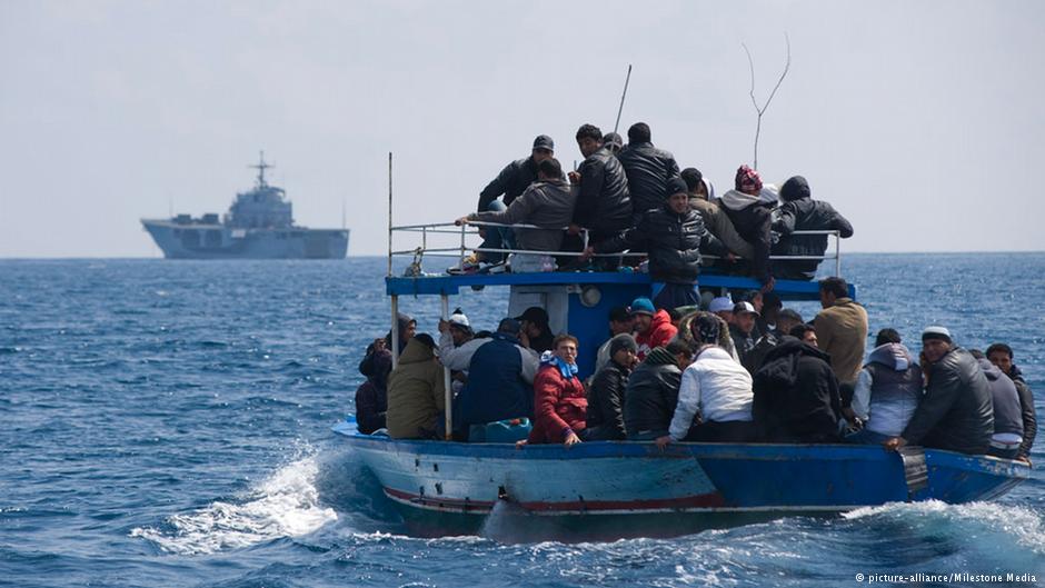 African refugees in the Mediterranean