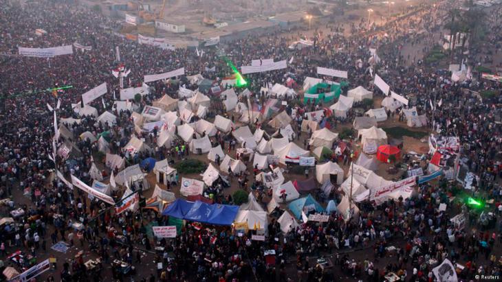 Tahrir Square demonstration against the Mubarak regime in 2011 (photo: Reuters)
