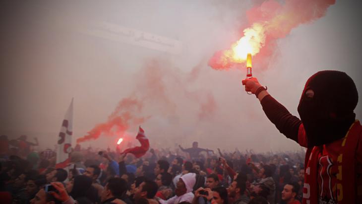 Al Ahly supporters in Cairo remember the Port Said massacre on 26 January 2013 (photo: Reuters)