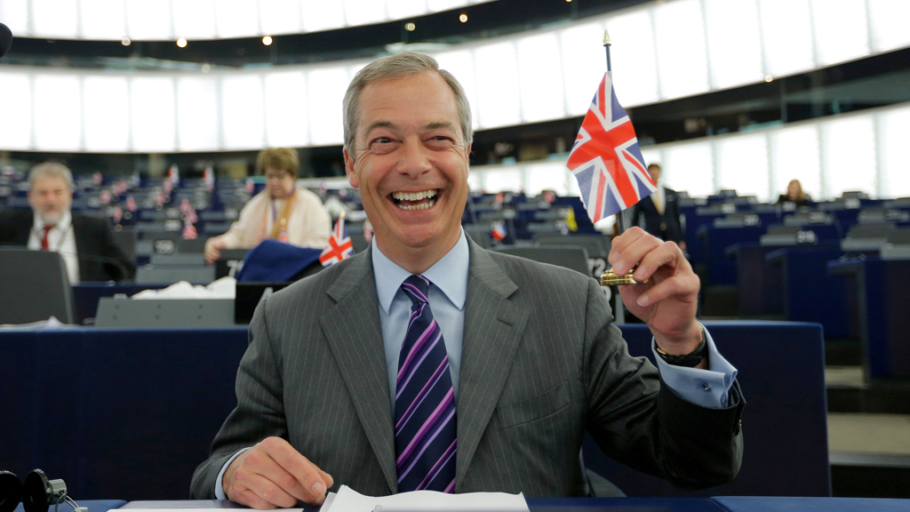 Ukip-Vorsitzender Nigel Farage; Foto: Reuters/V. Kessler
