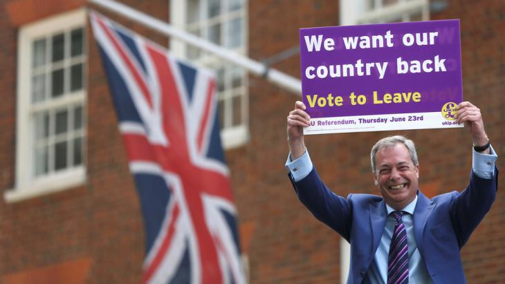 Former leader of UKIP and Brexiteer Nigel Farage (photo: Reuters/N. Hall)