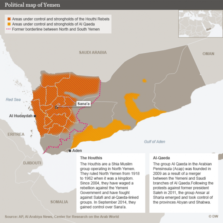 Yemen conflict infographic (photo: DW)
