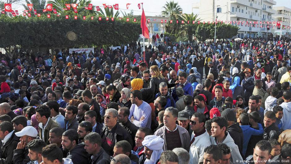 تظاهرة عام 2015 في ذكرى انطلاقة الاحتجاجات في تونس (أرشيف)