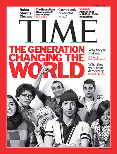 Cover Time Magazine "The generation changing the world"