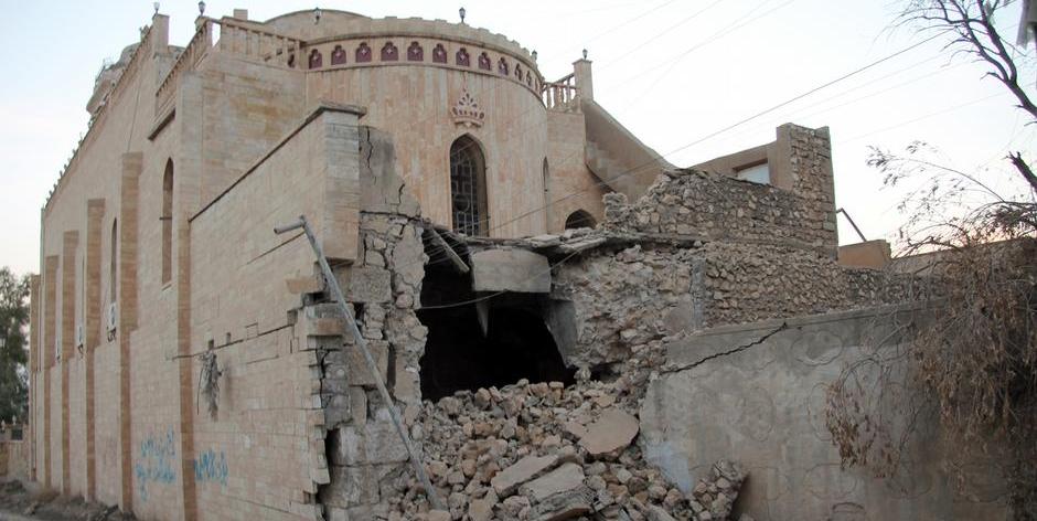 Die Terrormiliz IS zerstörte eine Vielzahl der Kirchen im Irak;Foto:picture-alliance/dpa/B.Schwinghammer