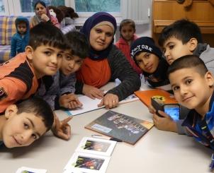 The German-Arabic children′s book series “Einfach Lesen!” (Just read!) helps children settle into their new environment (photo: Jasmin Zikry)