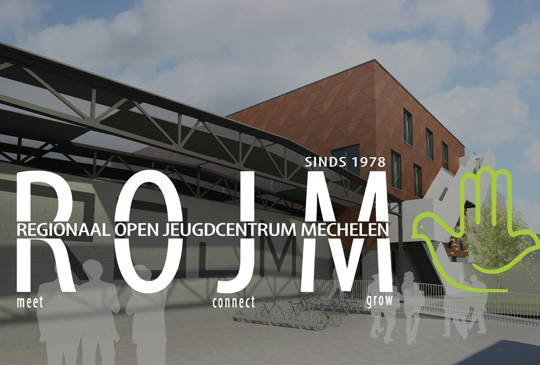 Logo des Jugendklub "Rojm" in Mechelen; Foto: http://rojm.be