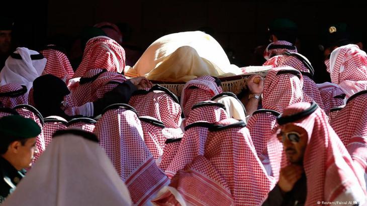 Burial of King Abdullah bin Abdulaziz in Riyadh in January 2015 (photo: Reuters)