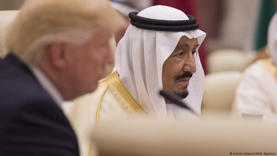 US-Präsident Donald Trump zu Besuch beim saudischen König Salman bin Abdulaziz Al Saud Ende Mai in Saudi-Arabien; Foto: picture-alliance