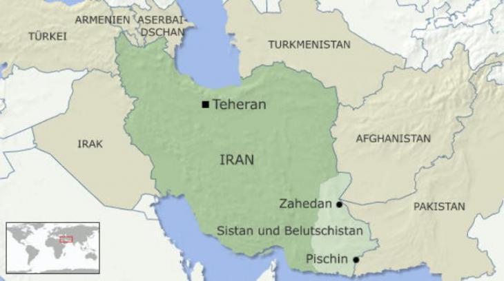 Infographic: Iran′s Sistan and Baluchistan Province with its capital Zahedan (source: DW)