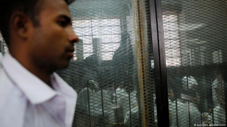 Detainees in Cairo awaiting trial (photo: Reuters)
