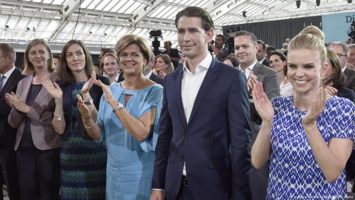 Sebastian Kurz at the OVP party conference in Linz (photo: picture-alliance/dpa)