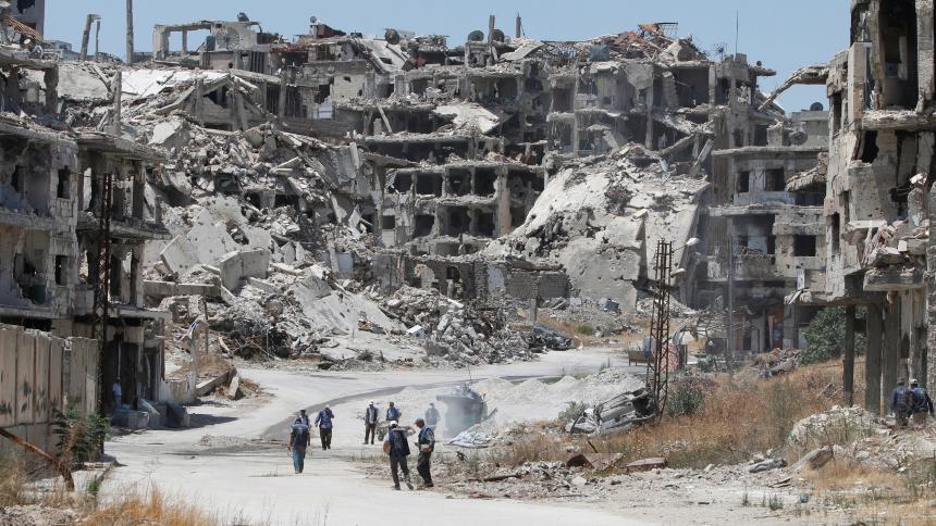 Zerstörte zentralsyrische Stadt Homs; Foto: Reuters