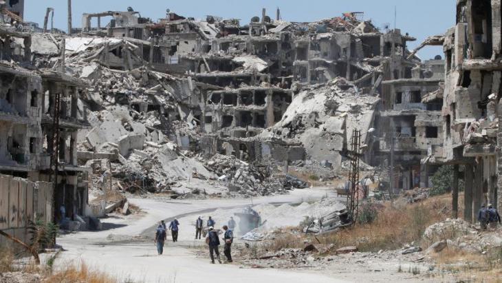 The destroyed city of Homs in central Syria (photo: Reuters)