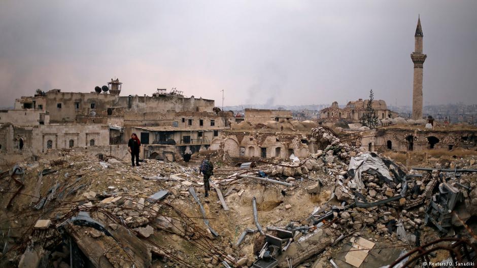 Vom Krieg zerstörte nordsyrische Stadt Aleppo im Dezember 2016; Foto: Reuters