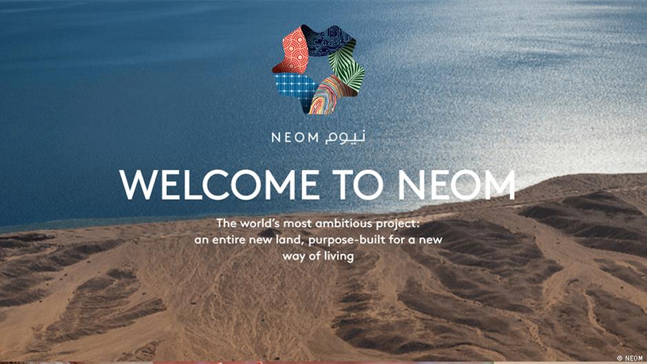 Werbe-Banner "Neom; Quelle: Neom