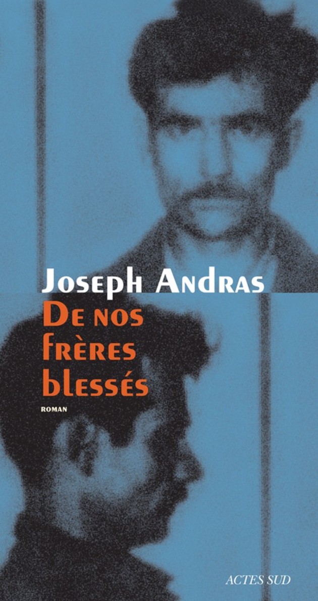 Cover of Joseph Andras' "De nos freres blesses" (Of Our Wounded Brothers; published by Actes Sud