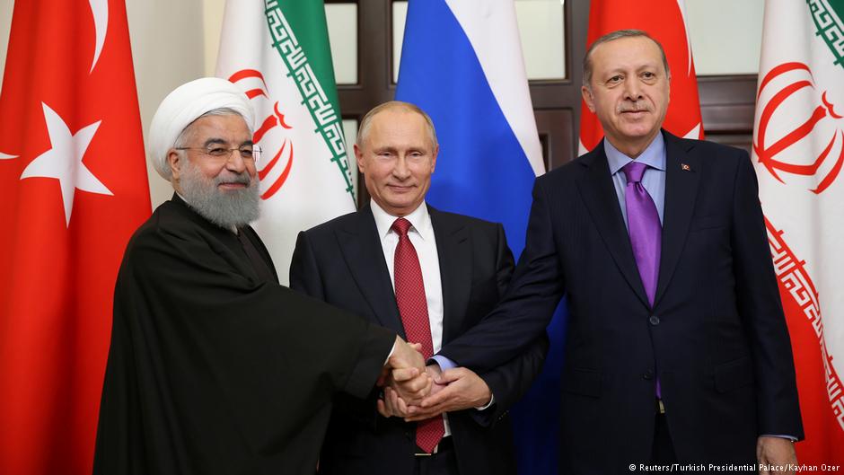 إردوغان وروحاني وبوتين: رؤساء تركيا وإيران وروسيا