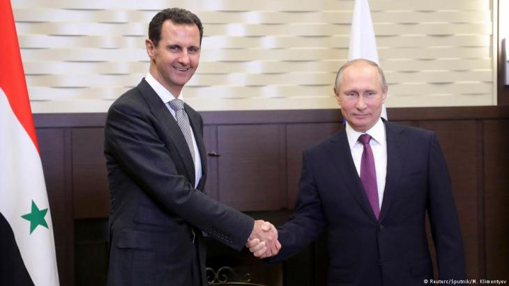 Presidents Assad and Putin meet in Sochi in November 2017 (photo: Reuters/Sputnik/M. Klimentyev)