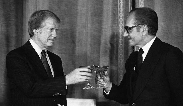 US President Jimmy Carter and the Iranian Shah Mohammad Reza Pahlavi, Washington, 1977 (photo: Reuters) 
