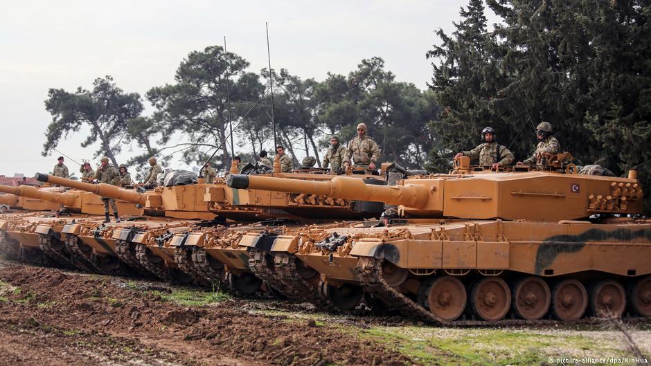 Türkische Offensive in Nordsyrien mit Leopard 2A4 Panzern; Foto: picture-alliance/dpa