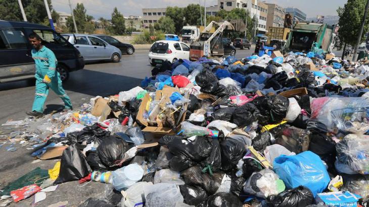 Rubbish on the streets of Beirut in summer 2015 (photo: AFP/Getty Images)