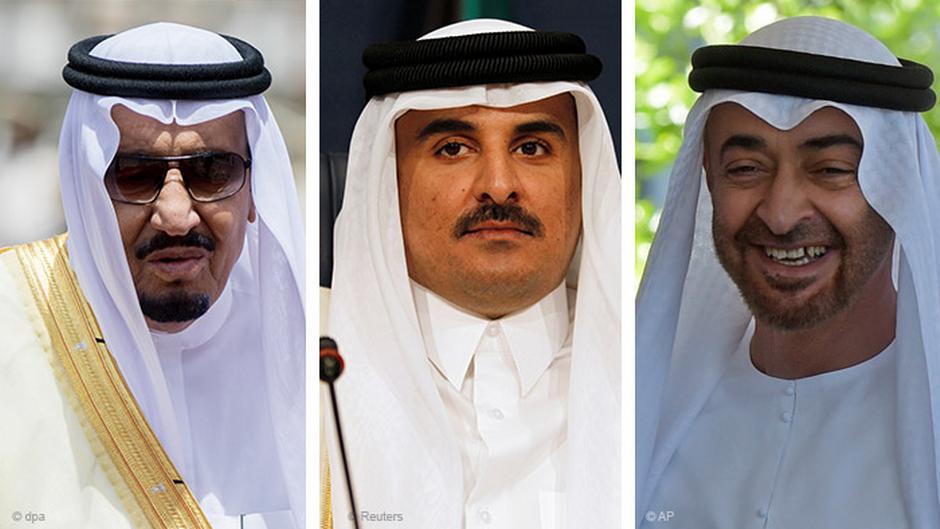 زعماء الإمارات وقطر والسعودية.