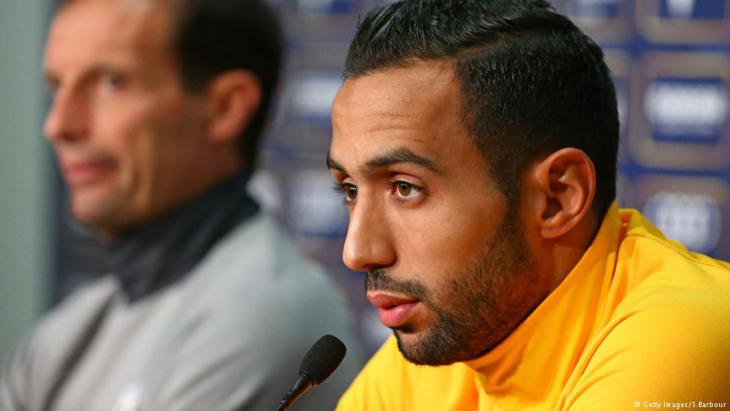 Mehdi Benatia during a Juventus Turin press conference (photo: Getty Images/S. Barbour)