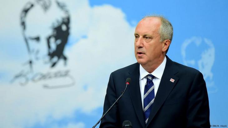 Muharrem Ince, candidate for the main opposition party CHP (photo: DW)