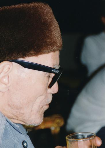 Sheikh Imam at a private function in Cairo in 1994 (photo: Martina Sabra)
