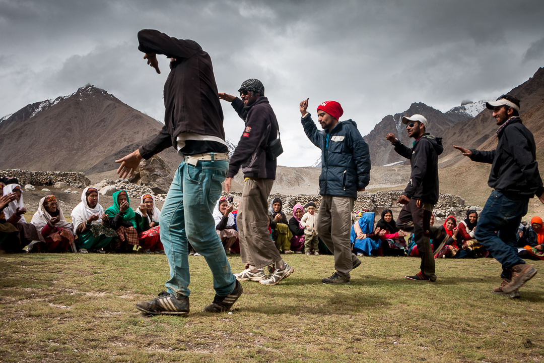 Local Wakhi dancing for a local festival in high altitude plateau (photo: Camille Del Bos)