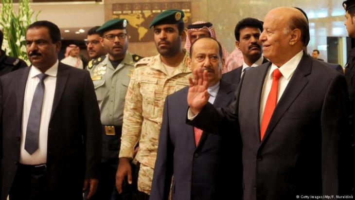 Yemenʹs president, Abd Rabbo Mansour Hadi during a visit to Riyadh (photo: AFP/Getty Images)